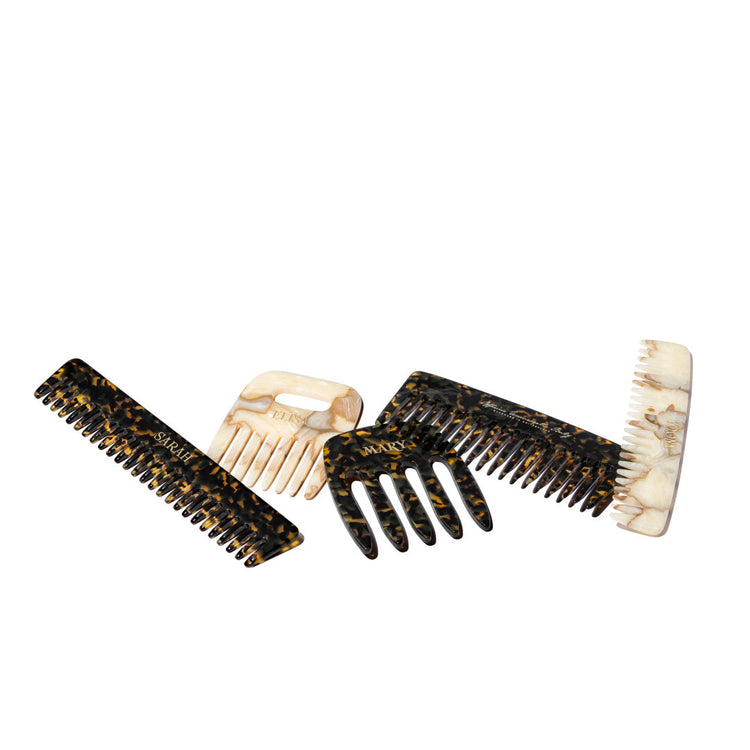 Peignes Concierge - Family or Handle Combs with Wide & Long Teeth